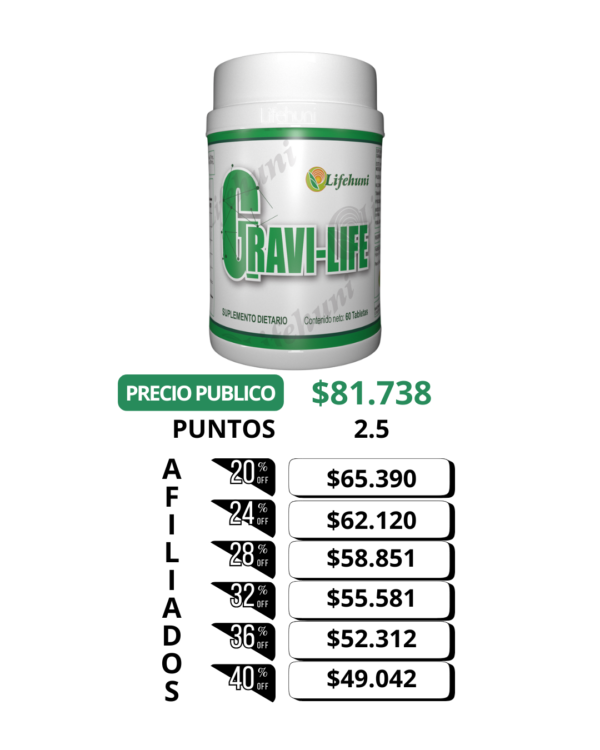 GRAVI-LIFE 60 TAB - Imagen 2