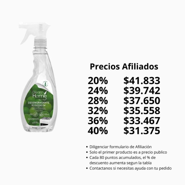 Desengrasante Ecologico - precios