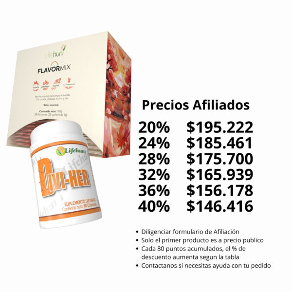 Diviher y Flavormix - precios