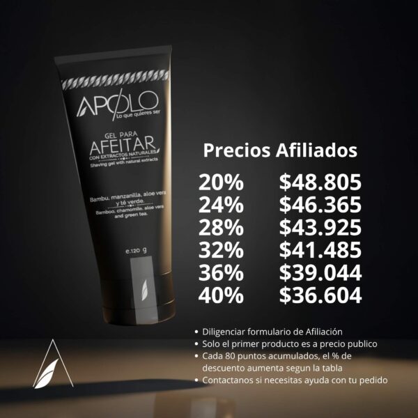 Gel para Afeitar Apolo