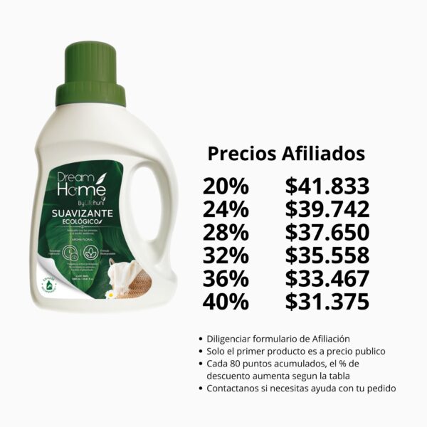 Suavizante Ecologico - precios