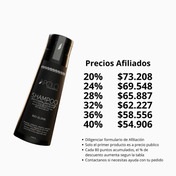 Shampoo apolo - precios