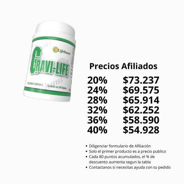 Gravilife - precios