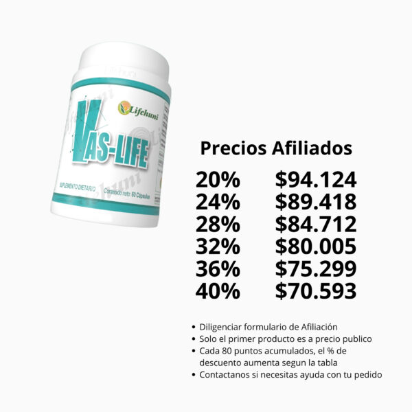Vaslife - precios